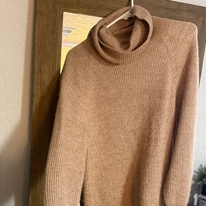 Quince Camel Turtleneck Sweater - Women's Soft Knit Pullover